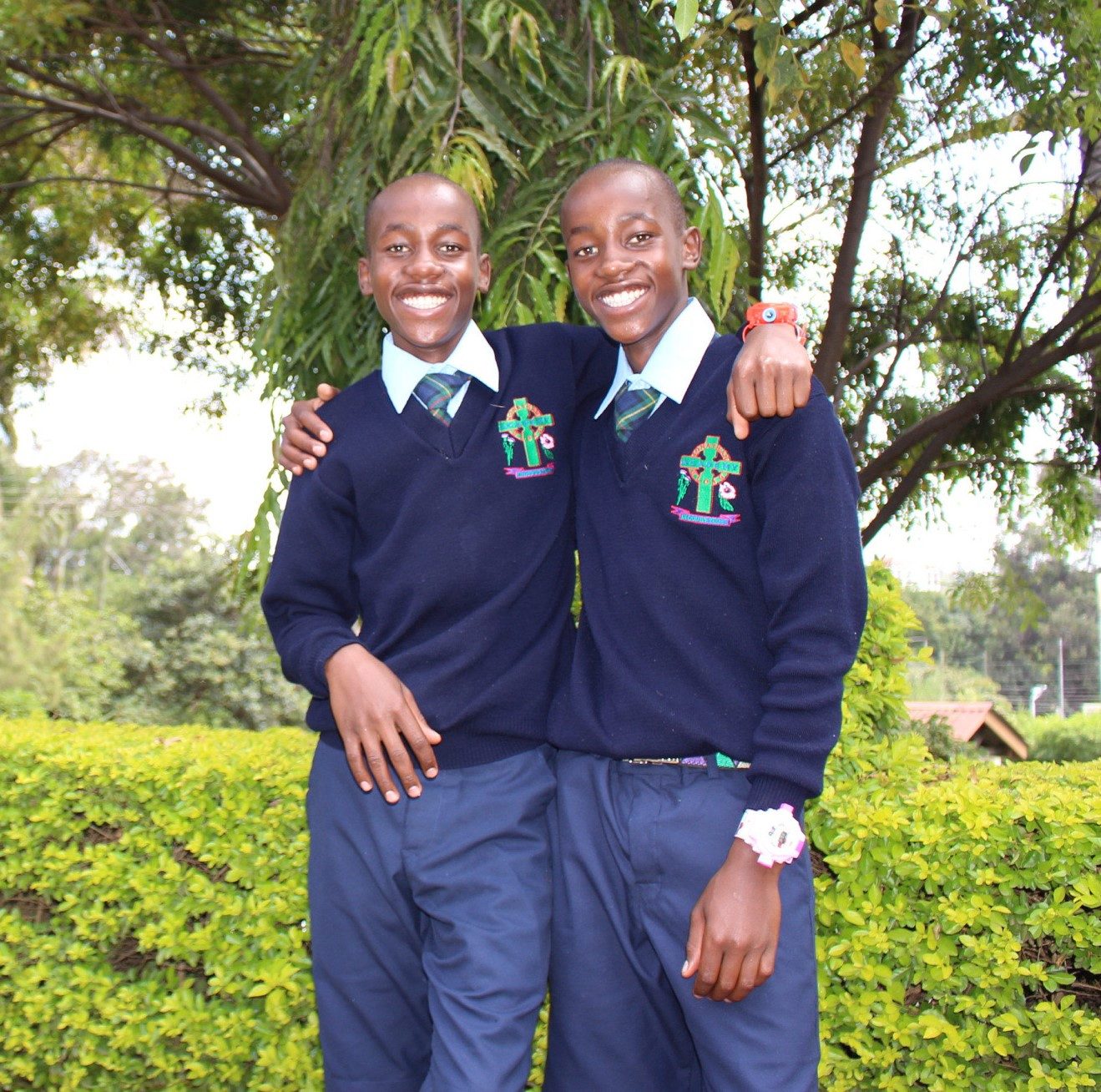 Two SAM Elimu pupils